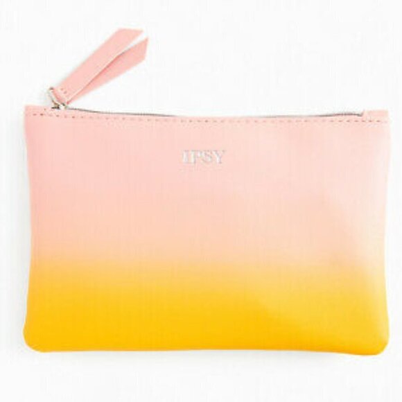 Ipsy - Orange and Yellow Ombre Makeup Bag - Picture 1 of 4